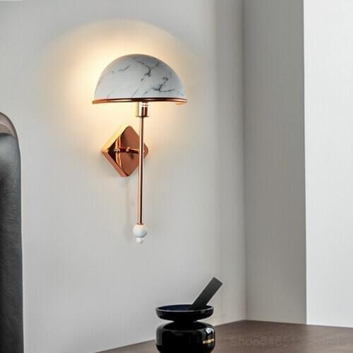 Nordic LED Wall Lamp Bedroom Bedside Lamp Home Decor Living Room Background Wall Light Bathroom Corridor Aisle Decorative Lamps