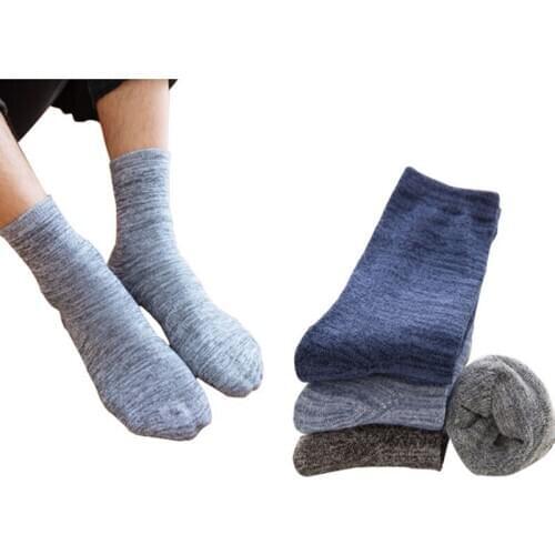 New Arrival 2018 Keep Warm Thicker Winter Spring Care Foot Men Short Meias Socks Anti-friction Breathable Good Cotton Male Sock