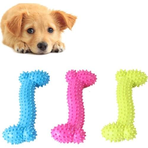 New TPR Dog Toy With Thorn Bone Molar Teeth Pet Toy Dog Bite Resistant Molar Training Dog Toys For Small Dogs Accessories