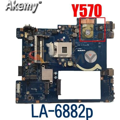 NEW ,PIQY1 LA-6882P REV : 2.0 Y570 LAPTOP MOTHEBOARD FOR LENOVO Y570 NOTEBOOK,(ONLY SUPPORT I5 I3 PROCESSOR)