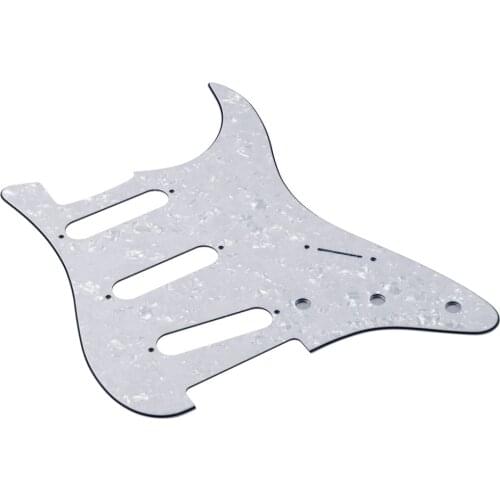 NEW NO Hole 4Ply Strat SSS Electric Guitar Pickguard Scratch Plate White Pearl for Guitar Parts Accessories