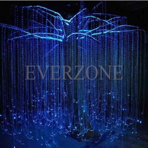 FY750-006 Fiber Optic Light Cables 30pcs 3m Side Pointed Light Fiber Optic Curtain Cable Christmas Decorations for Home