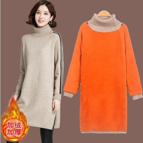 2020 New Autumn Winter Pullover Women knitted Sweater Fashion Turtleneck Long Sleeve Sweater Tops Loose Jumpers Ladies Sweaters