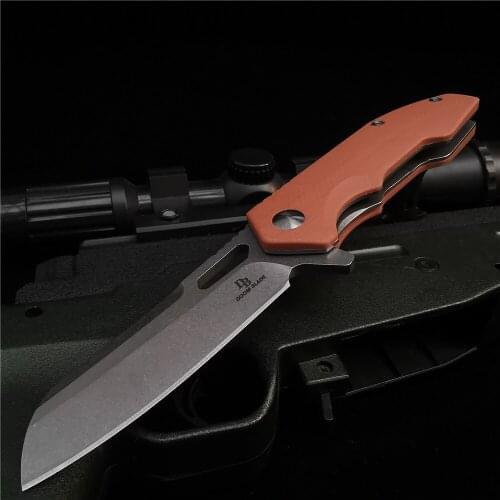 7.99 Inch D2 Folding Knife, G10 Handle, Pocket Knife, Camping, Forest Tourism Outdoor Hunting Knife,open Pocket, Picking