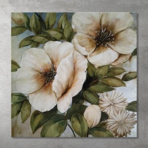 Handmade Modern Wall Art Hand Painted Oil Painting On Canvas Beautiful Nature Flowers Picture For Living Room Home Decor Unframe