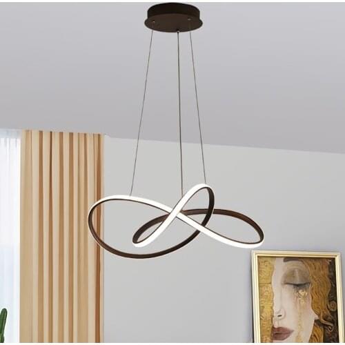 Nordic Round Ring Pendant Lights Gold Black for Dining Living Room Kitchen Hanging Home Decor Ceiling Fixtures Indoor Lighting