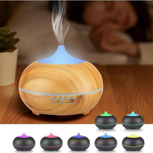 USB Aroma Essential Oil Diffuser Ultrasonic Air Humidifier Aromatherapy Diffuser 7 Colors LED Light Cool Mist Maker Air Purifier