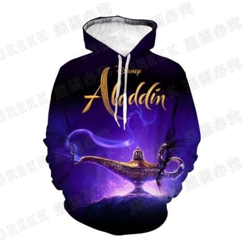 Spring And Fall Cool 3D Printed Sweatshirts Men Women Children Fashion Aladdin Hoodies Long Sleeve Streetwear Boy Girl Kids Coat