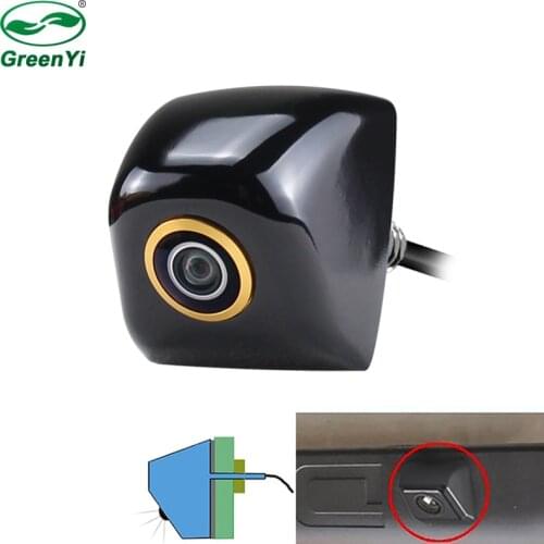 Install Upside Down 170 Degree Golden Fisheye Lens Night Vision Waterproof CCD Car Reversing Rear View Parking Camera