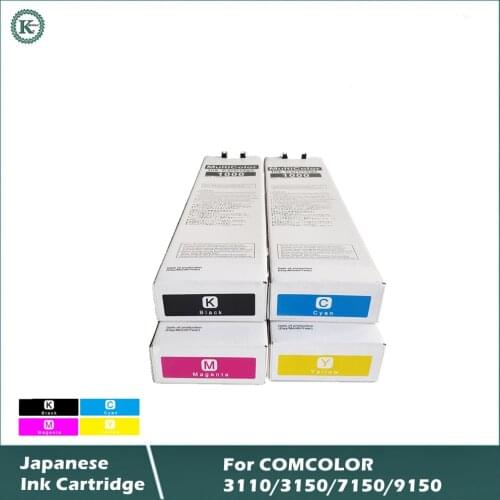 Japanese ink cartridge for Inkjet Printer Riso comcolor 3110 3150 7150 9150 1000ml K C M Y color one set