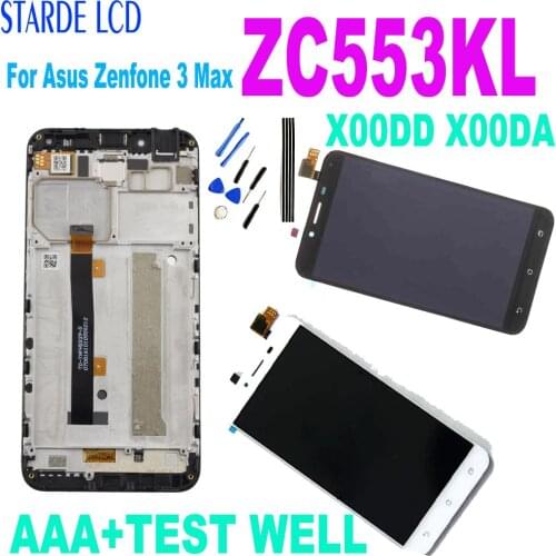 AAA+ 5.5' for Asus ZenFone 3 Max ZC553KL X00DA X00DD LCD Display Touch Screen Digitizer Assembly with Frame for Asus ZC553KL LCD