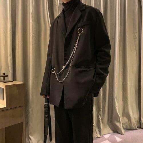 2021 Mens High Quality Suit Jackets Formal Fashion Trend Coats Personality Western-style Clothes Black Color Outerwear M-XL