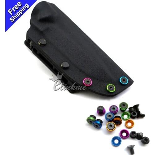 4pcs/lot, 2.7mm colorful Chicago stainless steel screws used for 1.5mm(0.06") Kydex plank of knife scabbard Holster (EAM)