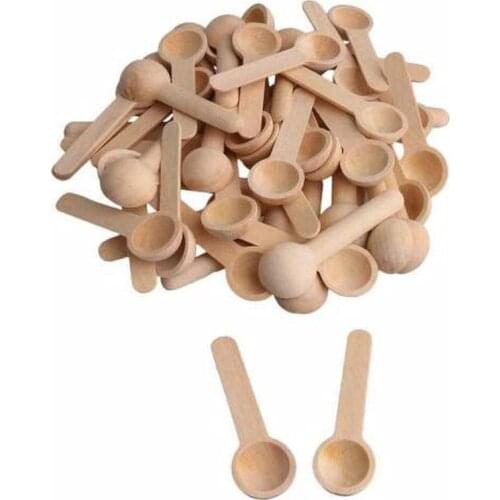 Wooden Spice Spoons 6 Pieces Coffee Salt Sugar Spoon Stylish Quality Practical Kitchen Product
