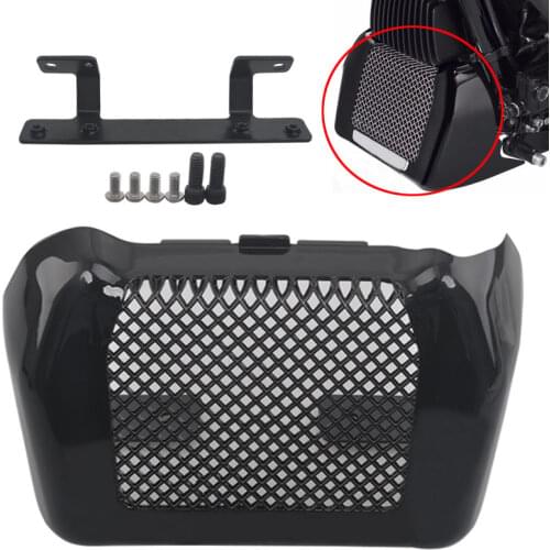 Gloss Black Motorcycle Accessories Oil Cooler Cover For Harley Touring FLHR FLHRC FLHRXS FLHT FLHX FLHXS FLTRX