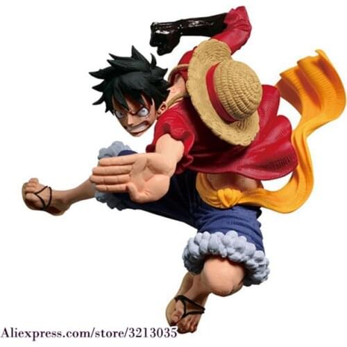 Anime One Piece Luffy Figure Toy Monkey D Luffy Gear 4th Haki Scultures Big Nightmare Luffy Action Figure Gift For Children