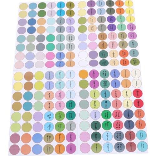 1 Piece 2020 New Hot Sale Label Round Label Sticker Bottle Decal Label Essential Oil Bottle Sticker