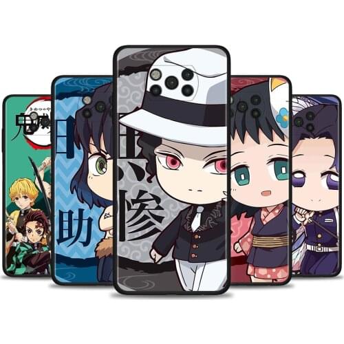 Case For Poco X3 M3 Pro NFC F1 Cover for Mi Note 10 Pro Fundas for Mi CC9 Pro CC9E A3 A2 Lite Coque Anime Demon Slayer