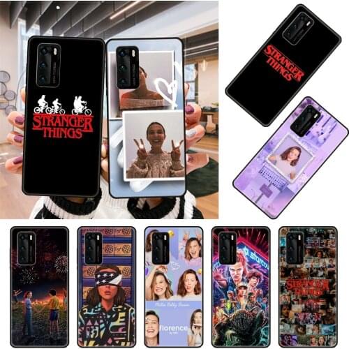 Phone Case For Huawei P20 P30 P40 P Smart Z 2019 P10 Mate 30 10 20 Lite Pro Black Cover Waterproof Silicone Stranger Things