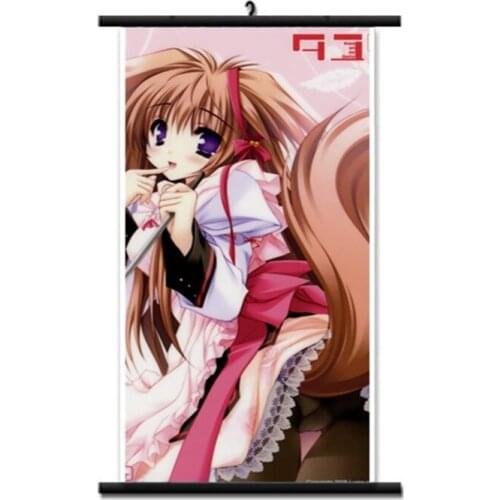 Coscase Anime Kiss on my Deity Kawai Ameri Takanashi Yumina kisaragi mifuyu Home Decor Wall Scroll Poster Decorative Pictures