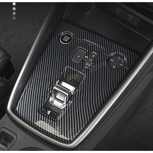 Gear Shift Box Panel Decoration Cover For Audi A3 Carbon Fiber Style Gear lever panel Trims Fit Audi A3 2021 Car Accessories LHD