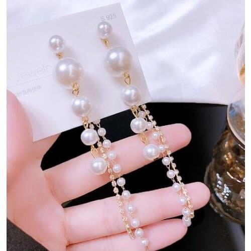 Wholesale Earring Gift 8mm new arrival shine natural stone gem black 925 sterling drop necklace earrings setsgirl Wedding