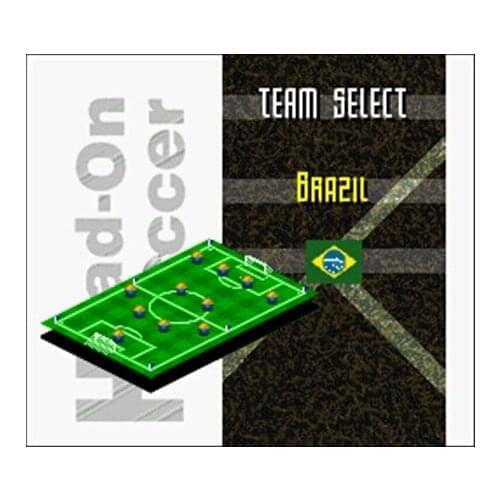 Head-On Soccer USA Version 16 bit Big Gray Game Card For NTSC Game Player