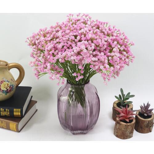 40cm real touch artificial baby breath wreath flower PU decor for wedding home table party Christmas gift fake flowers 3 colors