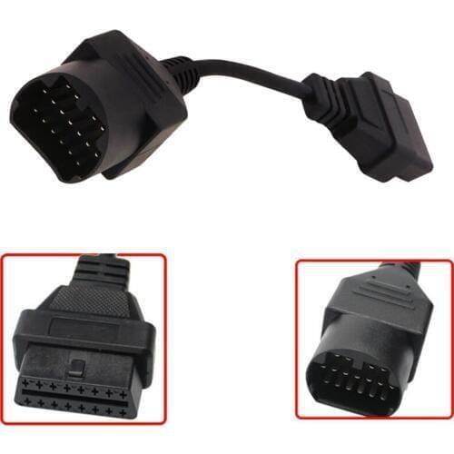OBD 2 Cable for Mazda 17Pin OBD2 OBD II Cable to 16Pin Connector Adapter Male Cord Diagnostic Tool Extension Cable Free Shipping