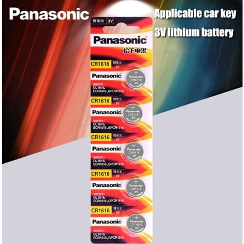 CR1616 5PCS Button Cell Coin Batteries Panasonic 100% Original cr 1616 3V Lithium Battery DL1616 ECR1616 LM1616
