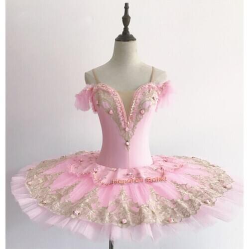 Pink Children or adult ballet performance or competition Flower Tutu suit,professional custom made sugar plum tutu
