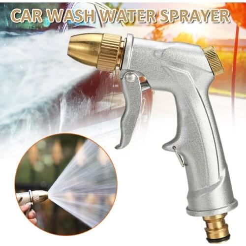 Metal High Pressure Car Wash Nozzles Water Sprayer Brass Nozzle Garden Hose Pipe Lawn Automobile Cleaning Care Tool Accessories