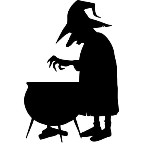 MIGNATIS - Mixing Witch Sticker Paste Mural Art Decal For Car Window Loptop Decoration Vinyl Stickers Waterproof Self Adhesive S