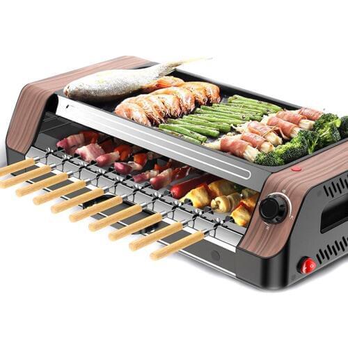 Multi-functional Electric Grill Grill Korean Electric Grill Automatic Rotate Barbecue Machine Non-stick Electric Grill Rotator