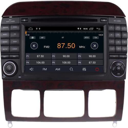 Multimedia Android 10 4+64G Unit For Mercedes/Benz/S280/S320/S350/S400/S500/W220/W215/C S Class Car 2 din DVD Radio GPS Player