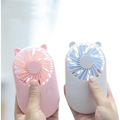 2021 New Usb Mini Fans Portable Air Cooler Electric Handheld Rechargable Cute Small Cooling Fans Student Home Travel Outdoor