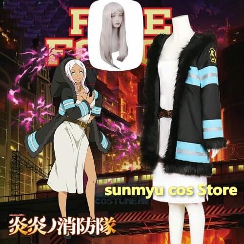 New Anime Enn Enn No Shouboutai Princess Hibana Fire Force Cosplay Costume Custom Size Halloween