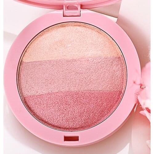3Colors Face Blusher Ice Cream Scheming Blush Palette Cheek Contour Blush Cosmetics Blusher Cream Korean Makeup Rouge Tint Blush