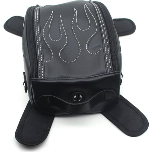 Handmade PU Toolkit Bag Leather Motorcycle Tank Cover Panel Bag Diamond Black Professional Durable Premium