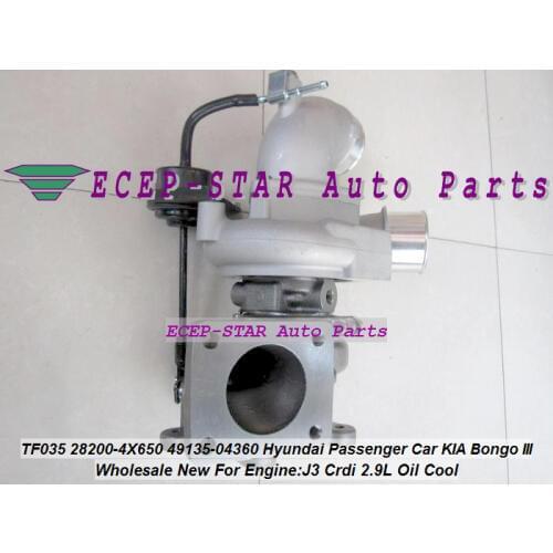 Turbo TF035HM 28200-4X650 282004X650 49135-04360 49135 04360 For Hyundai Passenger Car For KIA Bongo III Truck J3 Crdi 2.9L Oil