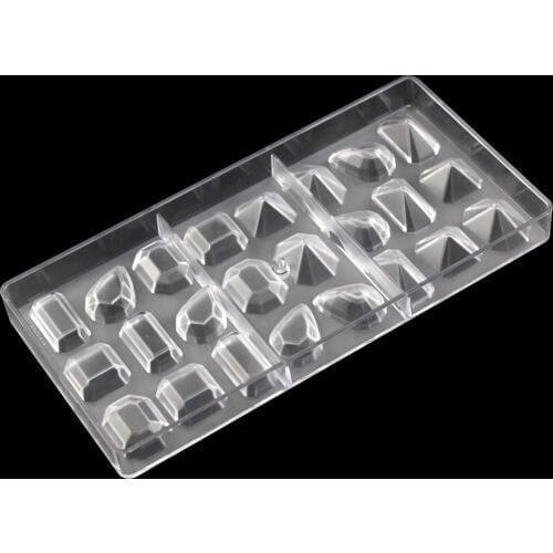 Gem shape cake decoration candy mold ,polycarbonate chocolate mold wholesale baking Tray cake mold