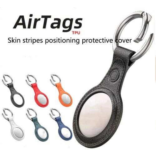 Funda protectora para Apple Airtags, Skin stripe tracking cover funda protectora de silicona para Airtags, accesorios de localiz