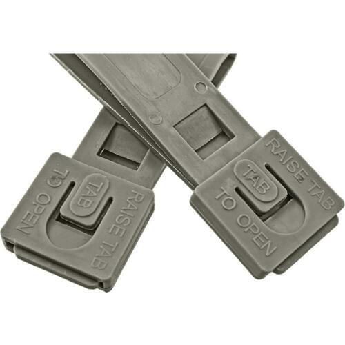 Malice clip for MOLLE System 3" Long 4 pc each pair 8232 for helmet black OD SAND