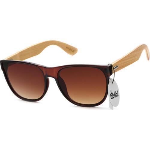 Ablibi Womens Unique Bamboo Sunglasses Polarized Ladies' Mirrored Sunglasses Eyewear in Gift Box