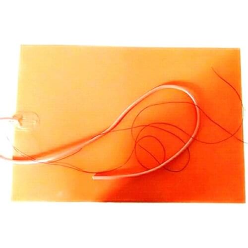 12v 400w 400*600*1.5mm silicone heat bed for 3d printer adhesive 1 side 100k thermistor 1000mm lead wire