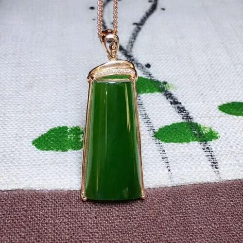 18k gold and Tianbi jade pendanth07