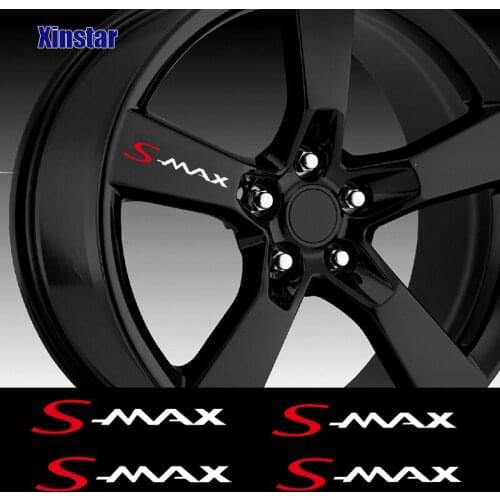 4Pcs Car Rim Wheel Sticker For Ford Smax S-MAX