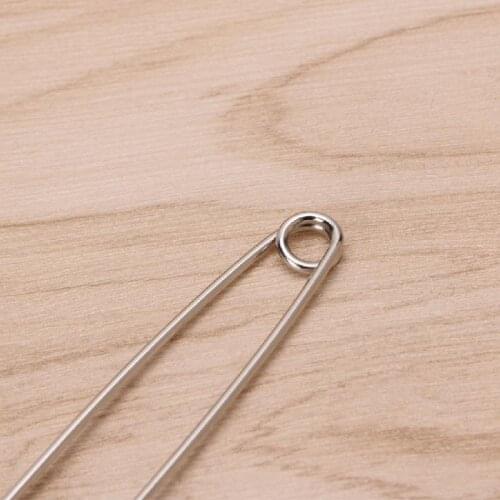 P15D 5Pcs Heavy Duty Safety Pins Stainless Steel For Kilts Blankets Skirts Crafts
