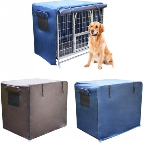M-XXXL Big Dog Cage Cover Dustproof Waterproof Kennel Sets Outdoor Foldable Small Medium Large Dogs Cage Accessory Pet Products
