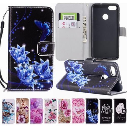 Luxury Flip case For Huawei P20 P10 P9 Lite Mini P8 Y7 Prime GR3 Y6 Y5 2017 Nova 2i Y5 II Honor 6C Pro 5A 8 9 Lite Leather Cover